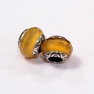 BRIGHTON RETIRED GLASS GOLDEN SPACERS NWOT